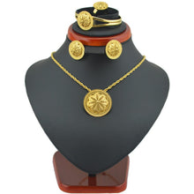 Ethlyn Best Quailty Ethiopian jewelry sets Gold Color hair jewelry 6pcs sets & African jewelry for Ethiopia best Women gift S27